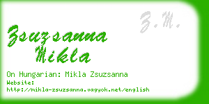 zsuzsanna mikla business card